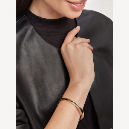 [Eterna Jewels]ZERO 1 ROSÉGOLD MIT SCHWARZEM KERAMIKARMBAND