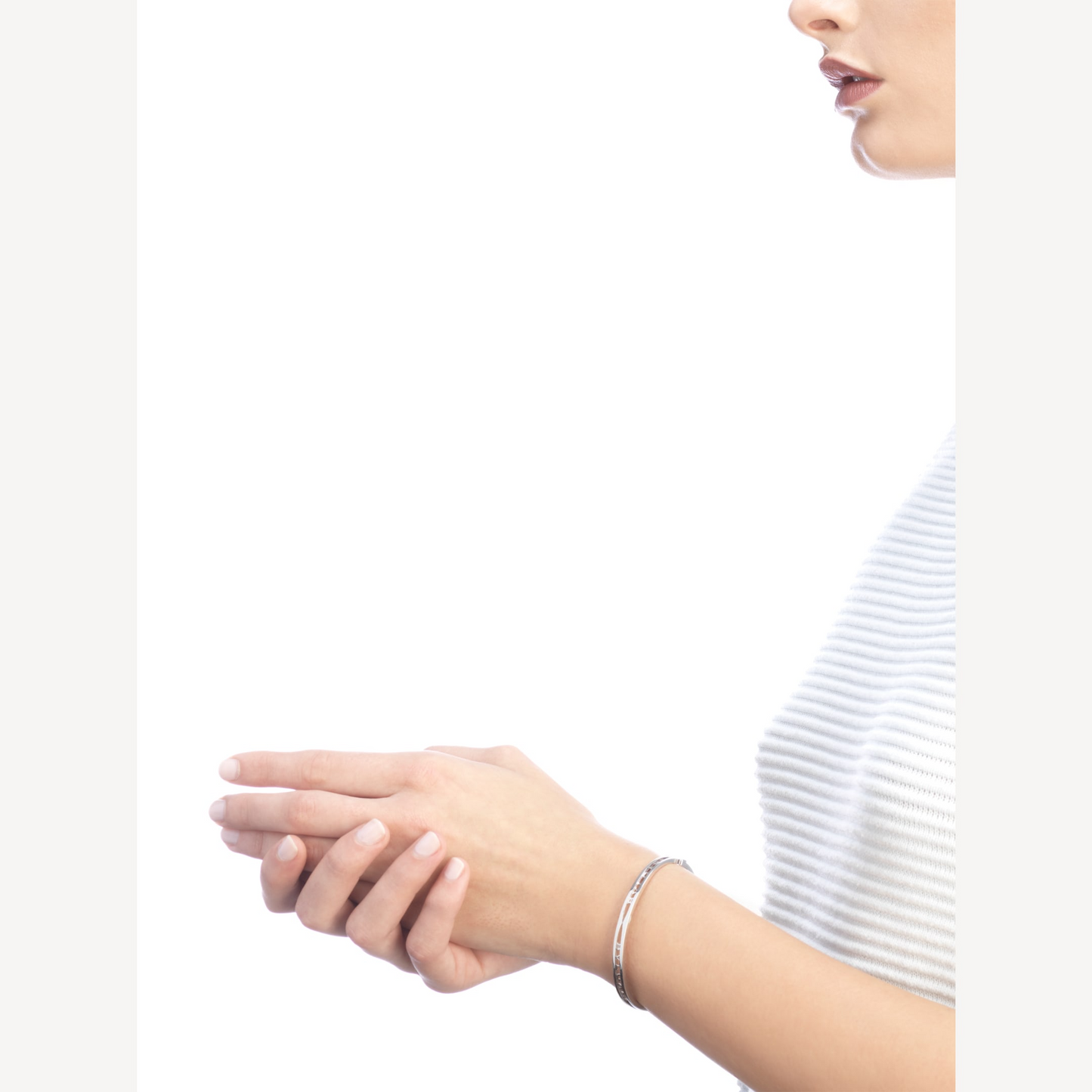[Eterna Jewels] ZERO 1 SPIRAL LOGO SILBERNES ARMBAND