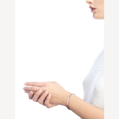[Eterna Jewels] ZERO 1 SPIRAL LOGO SILBERNES ARMBAND