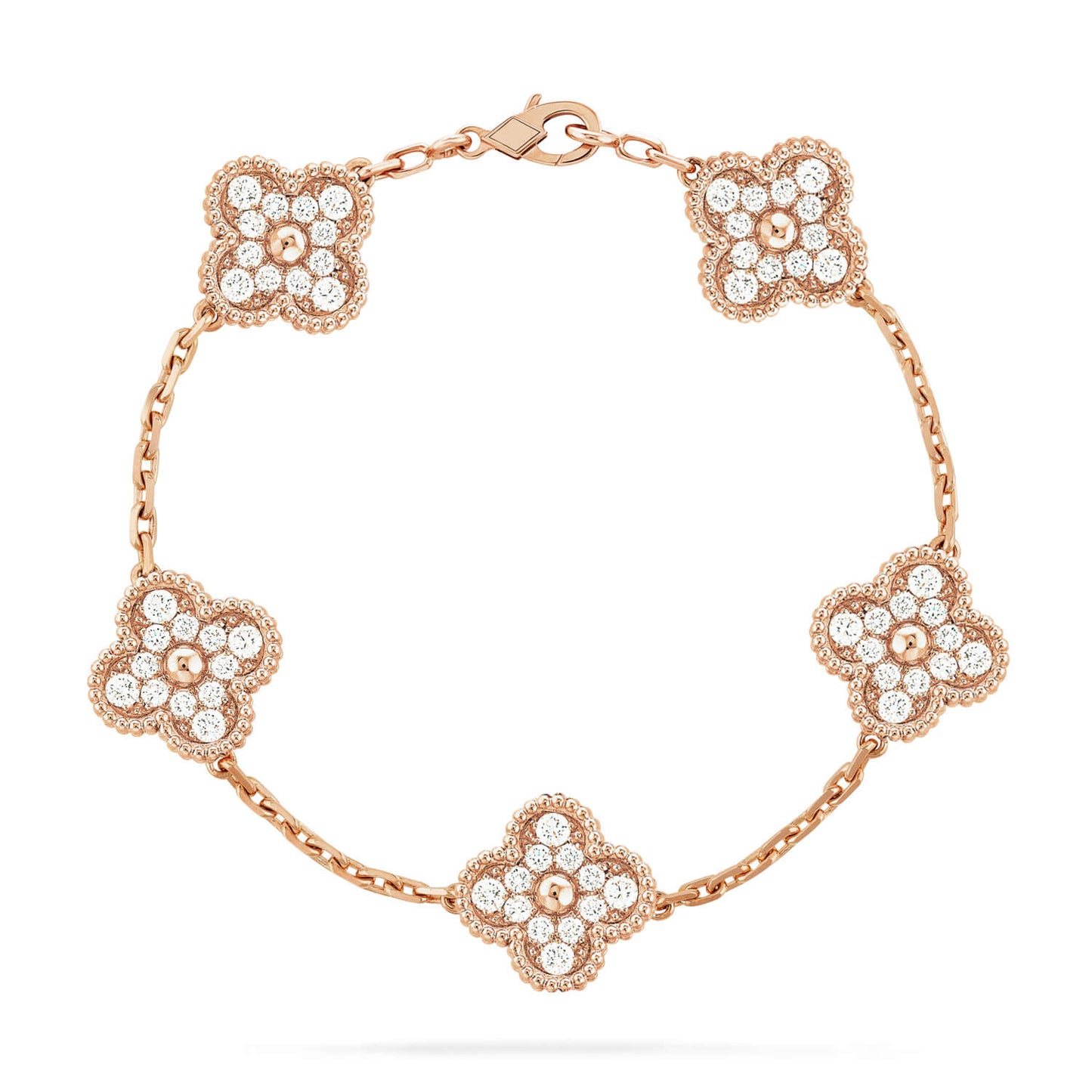 [Star Jewelry] KLEEBRACHEN 5 MOTIV VOLLSTÄNDIGES DIAMANTPARMBAND-KOLLEKTION