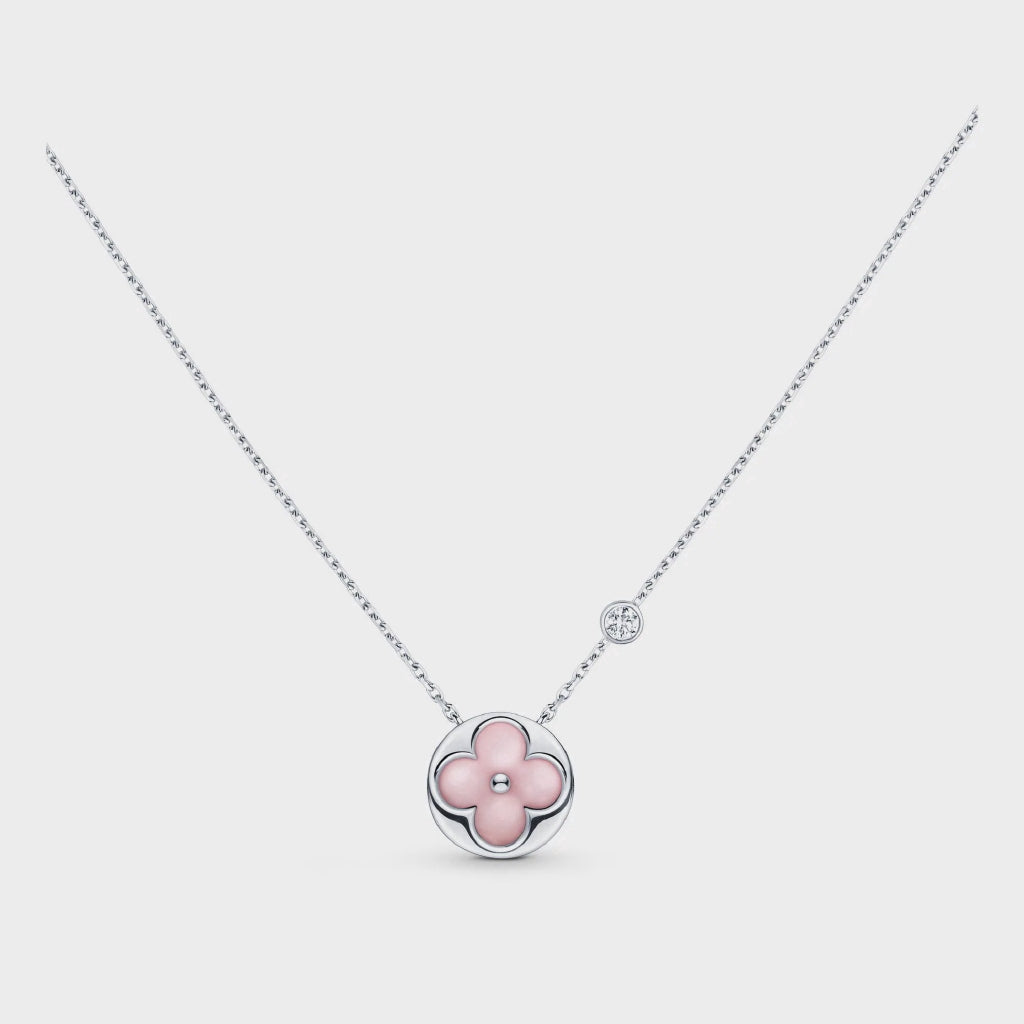 [エテルナジュエルズ]サンモチーフピンクMOPシルバーブレスレット