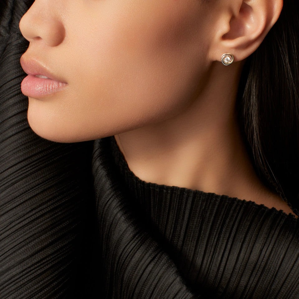 [Eterna Jewels]TRINITY STUD DIAMOND EARRINGS