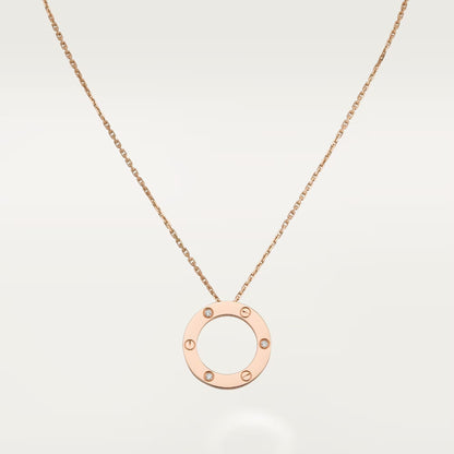[Eterna Jewels]LOVE NECKLACE 16MM 3 DIAMONDS
