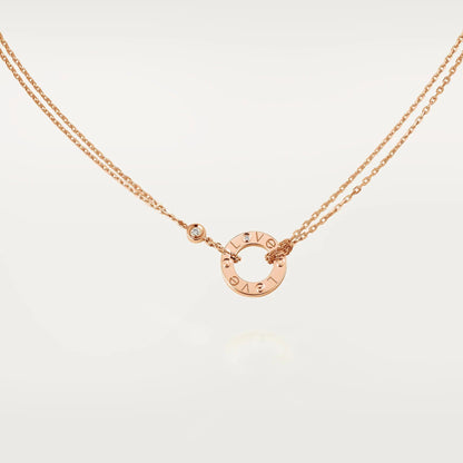 [Eterna Jewels]LOVE NECKLACE 16MM 2 DIAMONDS