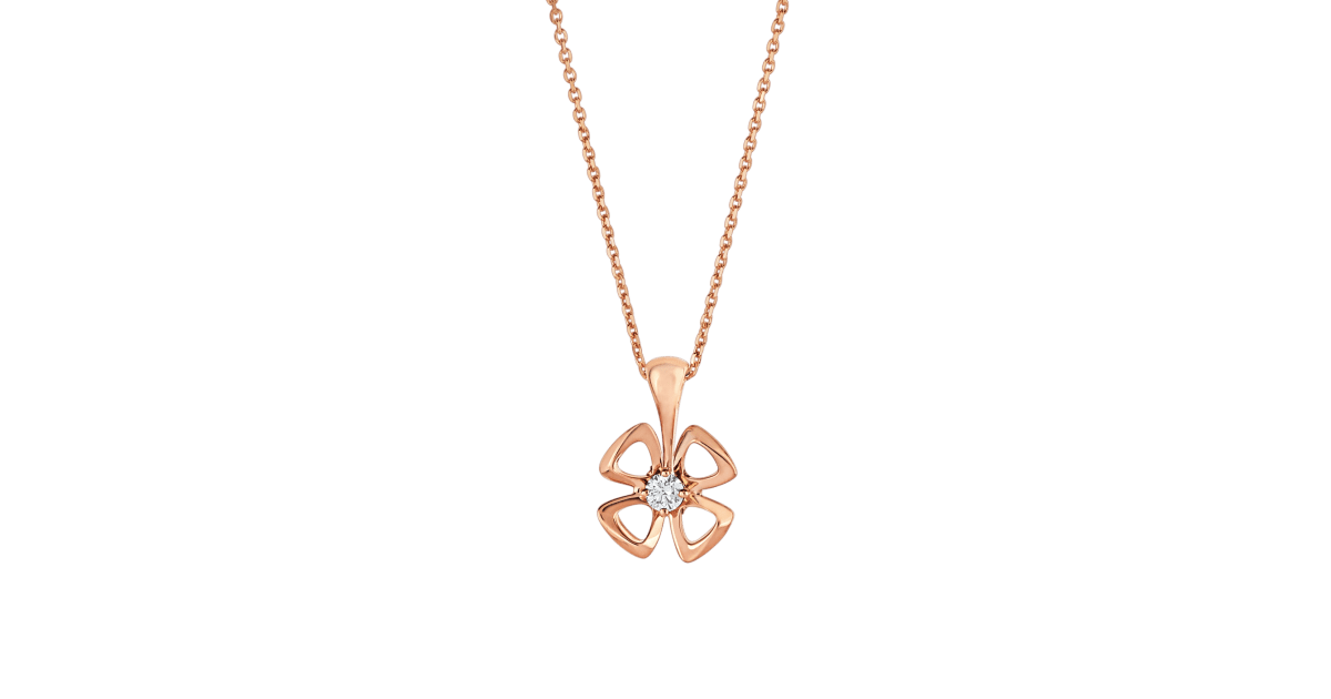 [Eterna Jewels]FIOREVER KETTE MIT DIAMANTENMITTE
