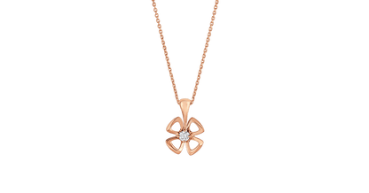 [Eterna Jewels]FIOREVER KETTE MIT DIAMANTENMITTE