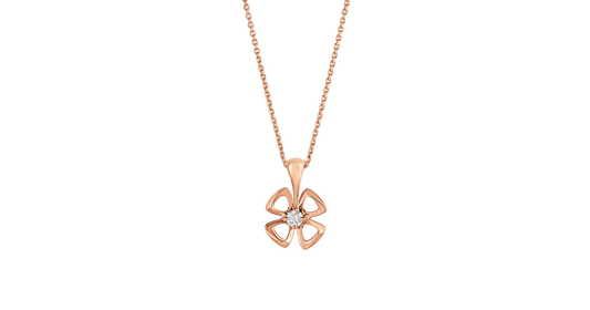 [Eterna Jewels]FIOREVER KETTE MIT DIAMANTENMITTE