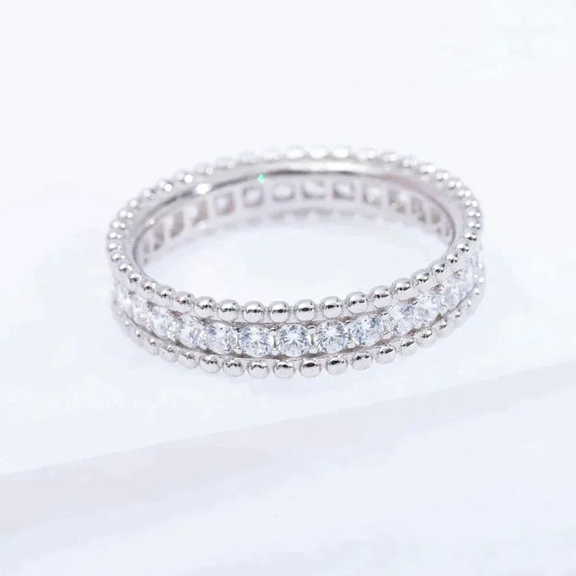 [Eterna Jewels]PERLEE DIAMANT SILBERRING