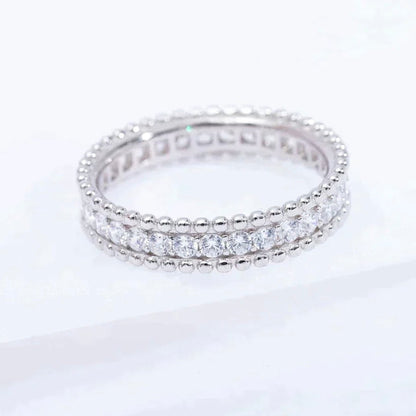 [Eterna Jewels]PERLEE DIAMANT SILBERRING