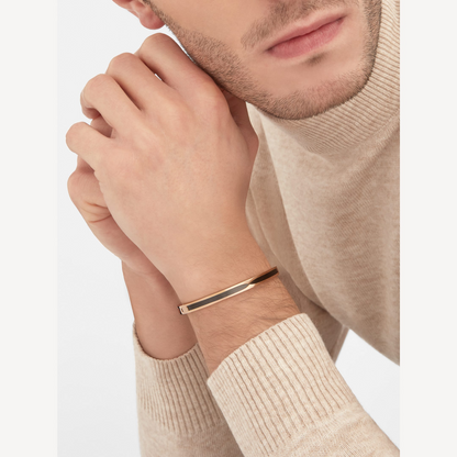 [Eterna Jewels]ZERO 1 ROSÉGOLD MIT SCHWARZEM KERAMIKARMBAND