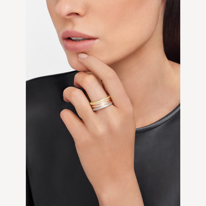 [Eterna Jewels]ZERO 1 DREIFACHRING IN ROSÉ-, WEISS- UND GELBGOLD