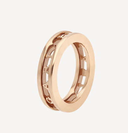 [Eterna Jewels]ZERO 1 ONE-BAND-RING MIT OFFENEM LOGO UND SPIRALE