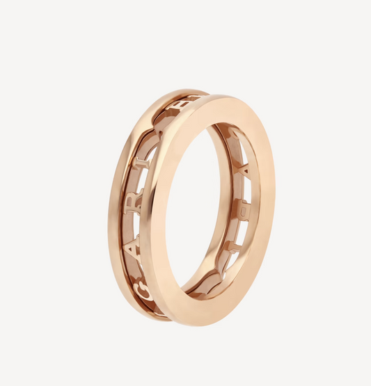 [Eterna Jewels]ZERO 1 ONE-BAND-RING MIT OFFENEM LOGO UND SPIRALE