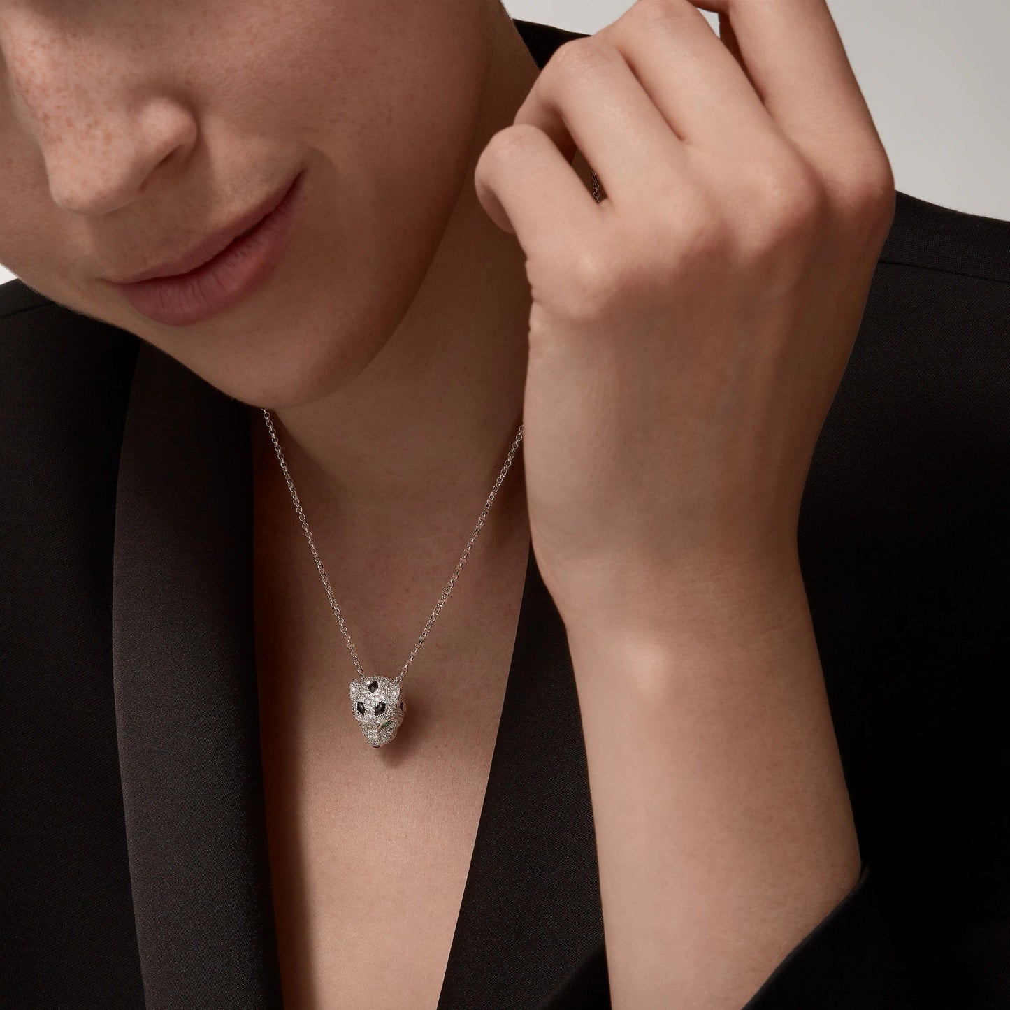 [Eterna Jewels]PANTHERE FULL DIAMOND NECKLACE