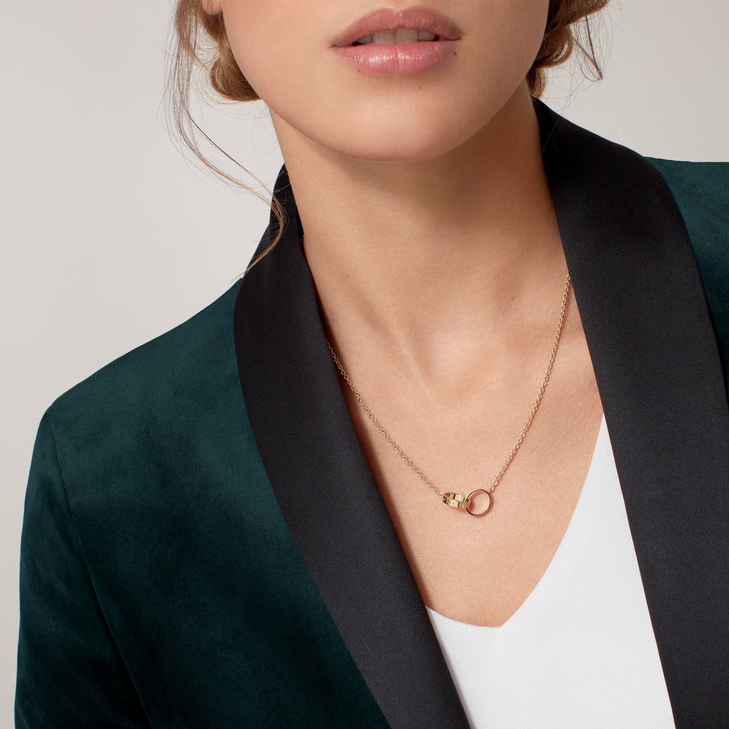 [Eterna Jewels]LOVE DOUBLE RING NECKLACE