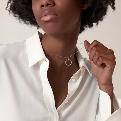 [Eterna Jewels]JUSTE NECKLACE HALF DIAMOND