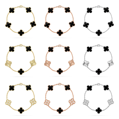 [Eterna Jewels] CLOVER 5 MOTIF ONYX-ARMBANDKOLLEKTION