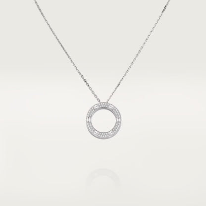 [Eterna Jewels]LOVE NECKLACE 16MM  FULL DIAMOND
