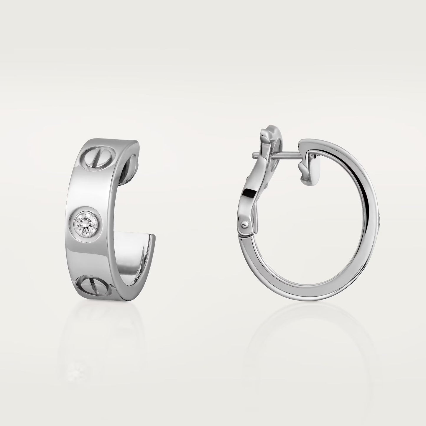 [Eterna Jewels]LOVE EARRINGS 5.7MM 2 DIAMONDS