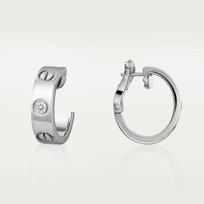 [Eterna Jewels]LOVE EARRINGS 5.7MM 2 DIAMONDS