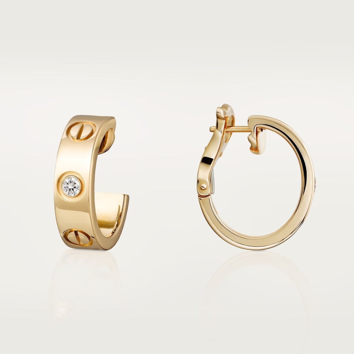 [Eterna Jewels]LOVE EARRINGS 5.7MM 2 DIAMONDS