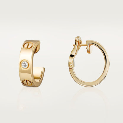 [Eterna Jewels]LOVE EARRINGS 5.7MM 2 DIAMONDS