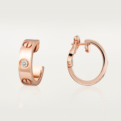 [Eterna Jewels]LOVE EARRINGS 5.7MM 2 DIAMONDS