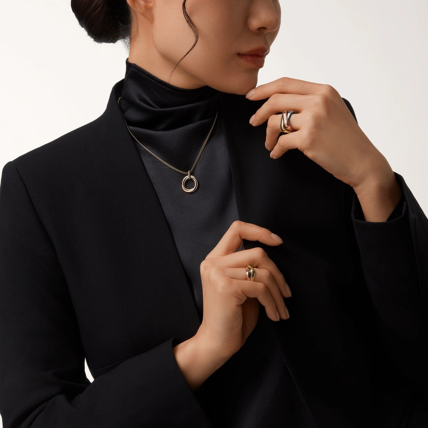 [Eterna Jewels]TRINITY MEDIUM  DIAMONDS NECKLACE