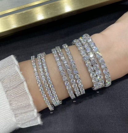 [Eterna Jewels Schmuck]TENNISARMREIF MIT VOLLSTÄNDIGER DIAMANTFASSUNG