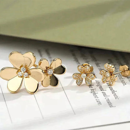 [Eterna Jewels]KLEEBELATT COMOS GOLD DIAMANTENRING