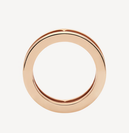 [Eterna Jewels]ZERO 1 ONE-BAND-RING MIT OFFENEM LOGO UND SPIRALE