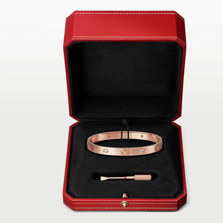 [Eterna Jewels]LIEBESARMBAND 6.1MM 4 DIAMANTEN