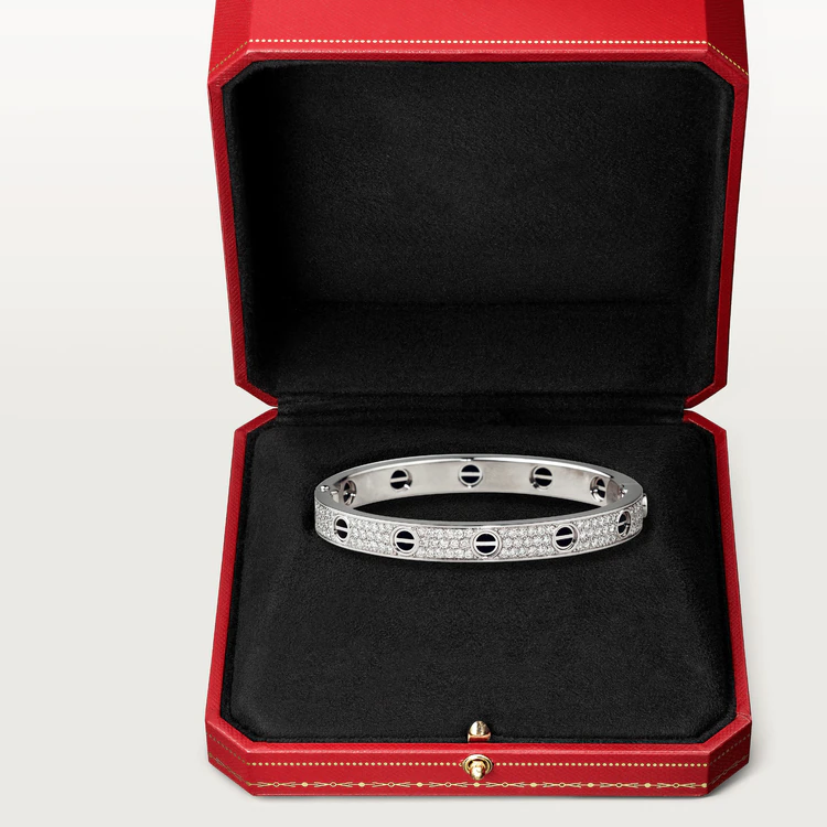 [Eterna Jewels]LOVE BRACELET 6.1MM DIAMOND-PAVED CERAMIC