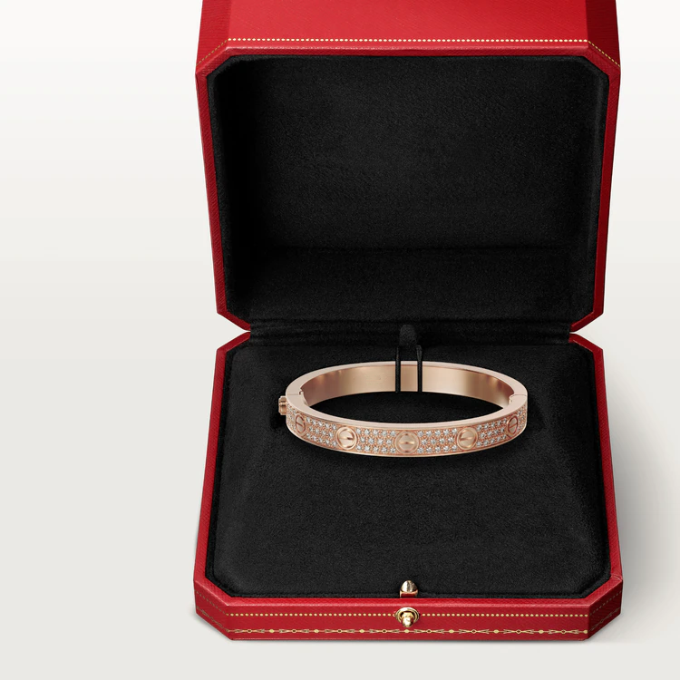 [Eterna Juwelen]LIEBESARMBAND 6.1MM DIAMANTENBESETZT