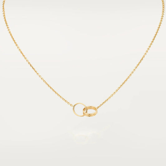 [Eterna Jewels]LOVE HALSKETTE DOPPELRING GOLD