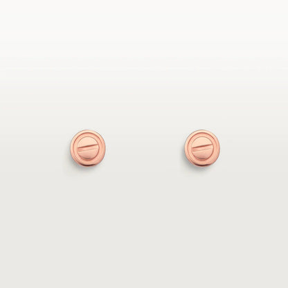 [Eterna Jewels]LOVE EARRINGS PINK GOLD 10MM