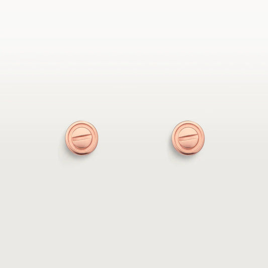 [Eterna Jewels]LOVE EARRINGS PINK GOLD 10MM
