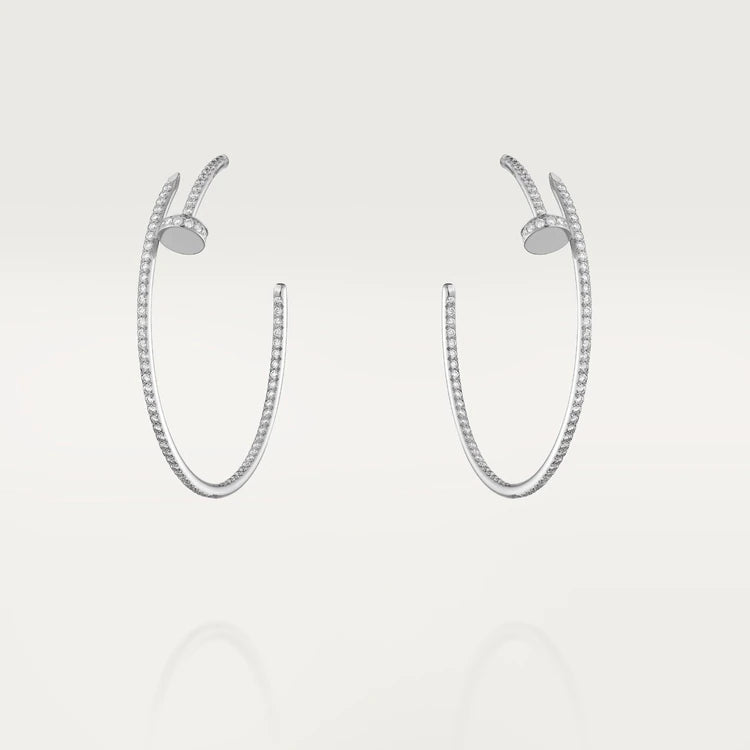[Eterna Jewels]JUSTE OHRRINGE VOLLSTÄNDIG MIT DIAMANTEN 1,8MM