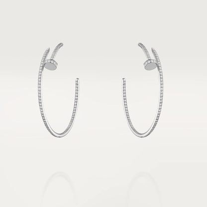 [Eterna Jewels]JUSTE OHRRINGE VOLLSTÄNDIG MIT DIAMANTEN 1,8MM