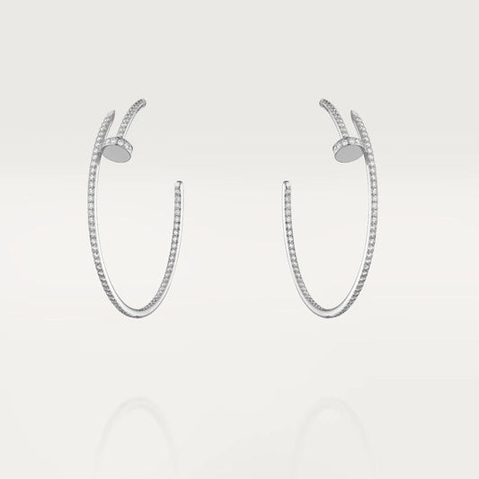 [Eterna Jewels]JUSTE OHRRINGE VOLLSTÄNDIG MIT DIAMANTEN 1,8MM