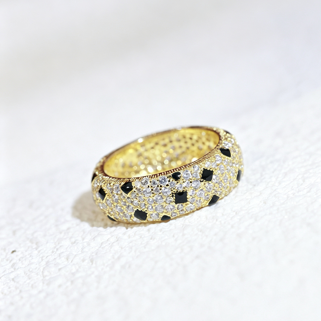 [Eterna Jewels]PANTHERE SPOTTED FULL DIAMOND RING