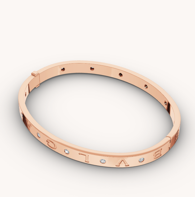 [Eterna Jewels]ZERO 1 ROSÉGOLD 12 DIAMANTEN ARMBAND