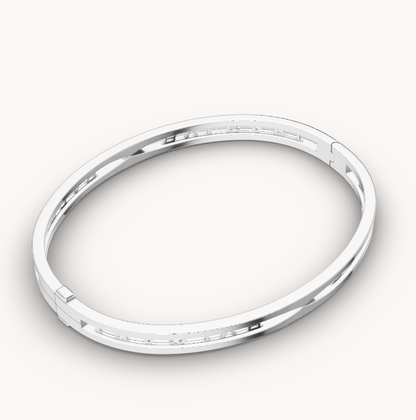 [Eterna Jewels] ZERO 1 SPIRAL LOGO SILBERNES ARMBAND