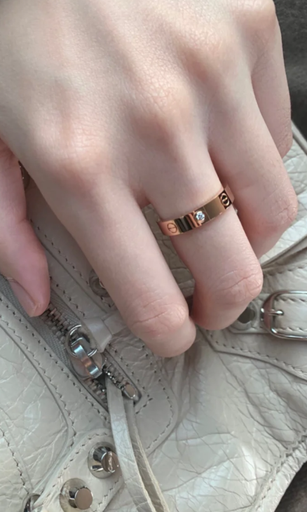 [Eterna Jewels]LOVE RING 4MM 1 DIAMANT