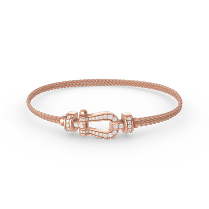 [Eterna Jewels]KRAFT KLEINES HUFEISEN DIAMANTKETTE SEILARMband
