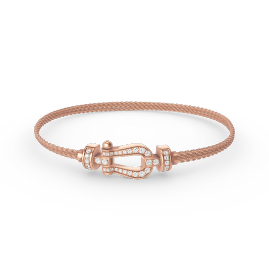 [Eterna Jewels]KRAFT KLEINES HUFEISEN DIAMANTKETTE SEILARMband