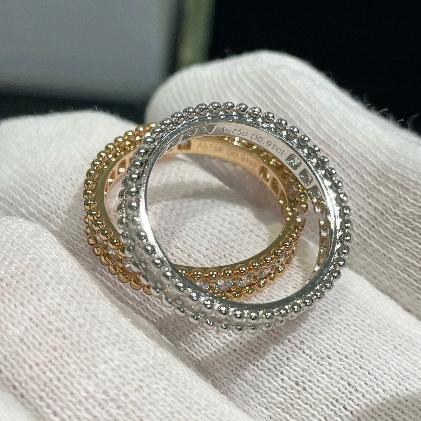 [Eterna Jewels]PERLEE DIAMANT ROSÉGOLD RING