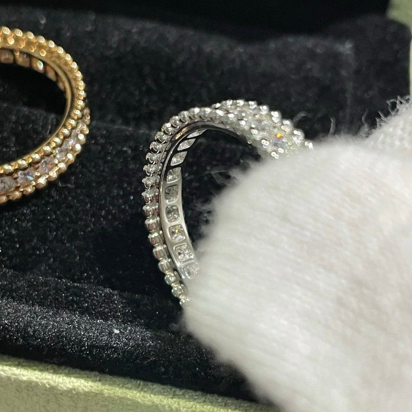 [Eterna Jewels]PERLEE DIAMANT SILBERRING