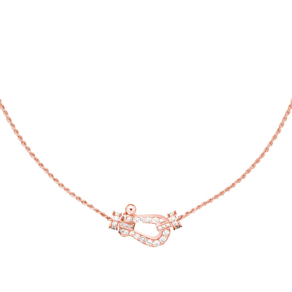 [Eterna Jewels]FORCE 10 HALSOMHÄNGES AUS ROSÉGOLD MIT DIAMANTEN