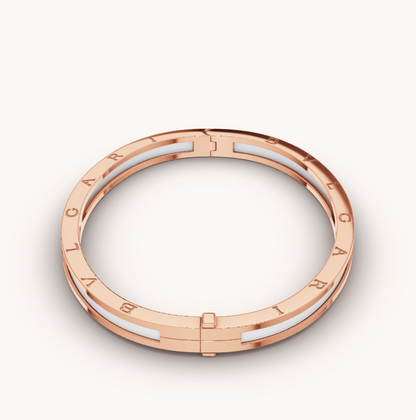 [Eterna Jewels] ZERO 1 ROSÉGOLD MIT WEISSEM KERAMIKARMBAND